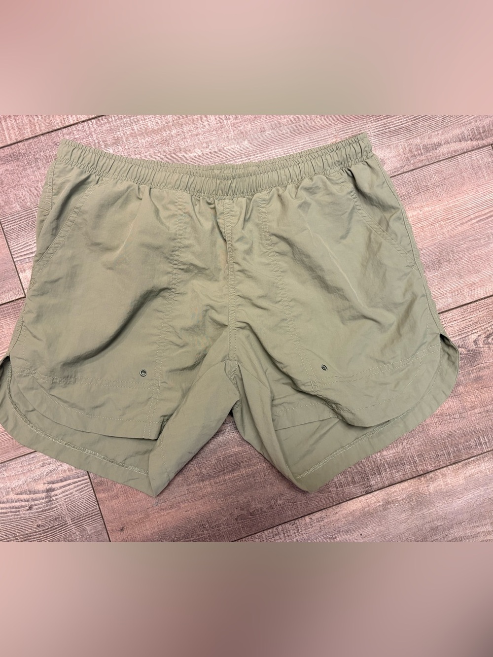MEC Women MD Lightweight Olive Green Hiking Shorts